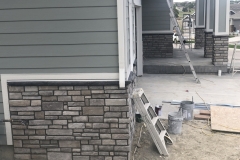 Exterior front house painting